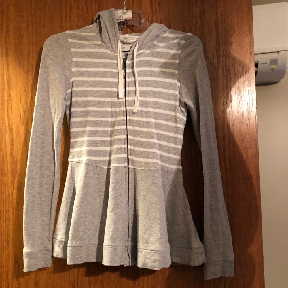 Anthropologie Peplum zip up size small